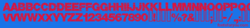 Base05 Font – Red Fonts on Blue Background