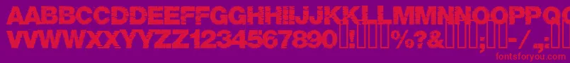 Base05 Font – Red Fonts on Purple Background