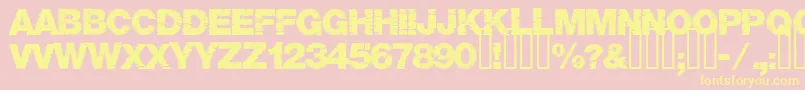 Base05 Font – Yellow Fonts on Pink Background