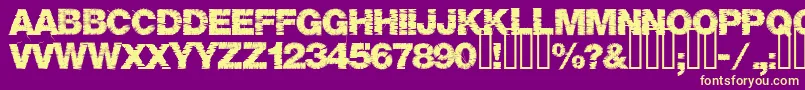 Base05 Font – Yellow Fonts on Purple Background