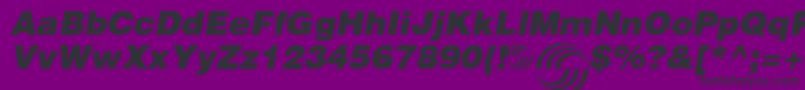 AirbusSpecial Font – Black Fonts on Purple Background