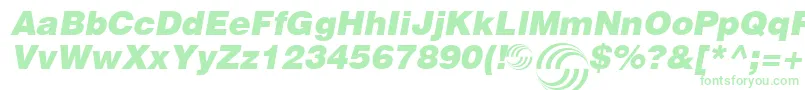 AirbusSpecial-Schriftart – Grüne Schriften