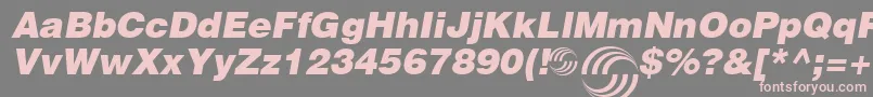 AirbusSpecial Font – Pink Fonts on Gray Background