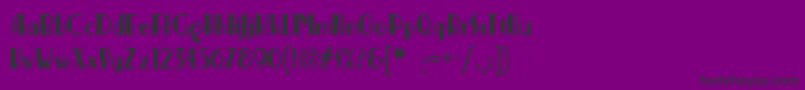 Weitere Informationen zur Nickerbockernf-Schriftart Nickerbockernf-Schriftart – Schwarze Schriften auf violettem Hintergrund