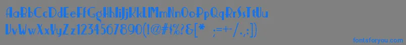 Weitere Informationen zur Nickerbockernf-Schriftart Nickerbockernf-Schriftart – Blaue Schriften auf grauem Hintergrund