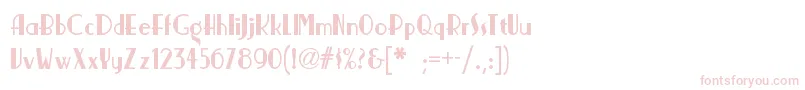 Nickerbockernf-fontti – vaaleanpunaiset fontit