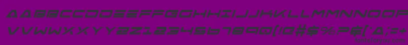 FreeAgentBoldItalic Font – Black Fonts on Purple Background