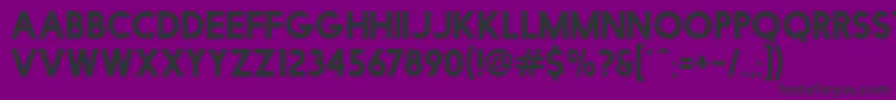 FacileSans Font – Black Fonts on Purple Background