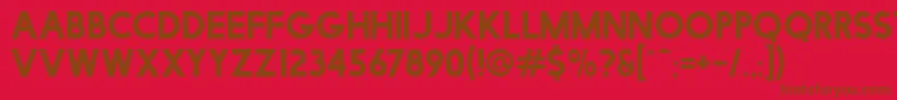 FacileSans Font – Brown Fonts on Red Background
