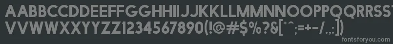 Police FacileSans – polices grises sur fond noir