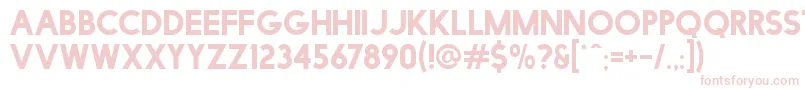 FacileSans Font – Pink Fonts on White Background