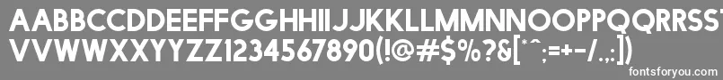 FacileSans Font – White Fonts on Gray Background