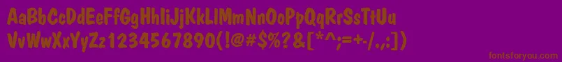 Joan Font – Brown Fonts on Purple Background