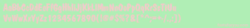 Joan Font – Pink Fonts on Green Background