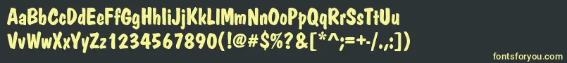 Joan Font – Yellow Fonts on Black Background