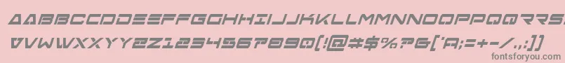 Freeagentboldcondital Font – Gray Fonts on Pink Background