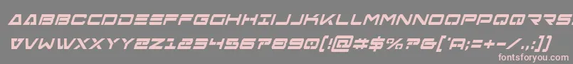 Freeagentboldcondital Font – Pink Fonts on Gray Background