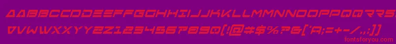 Freeagentboldcondital Font – Red Fonts on Purple Background