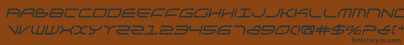 Шрифт Galgabi – чёрные шрифты на коричневом фоне