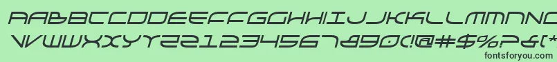 Galgabi Font – Black Fonts on Green Background