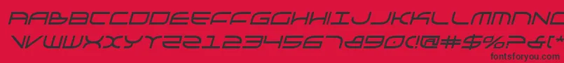 Galgabi Font – Black Fonts on Red Background