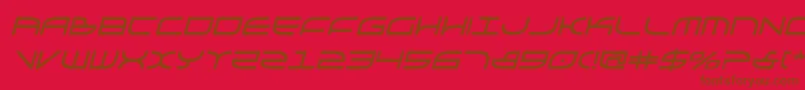 Шрифт Galgabi – коричневые шрифты на красном фоне