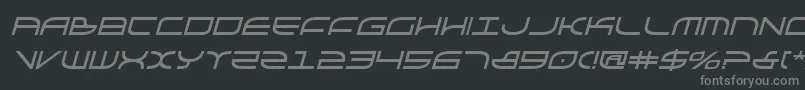Galgabi Font – Gray Fonts on Black Background