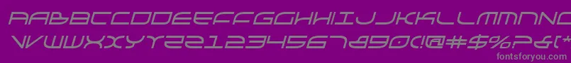 Galgabi Font – Gray Fonts on Purple Background