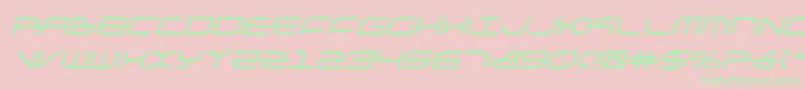 Galgabi Font – Green Fonts on Pink Background