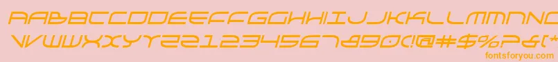 Galgabi Font – Orange Fonts on Pink Background