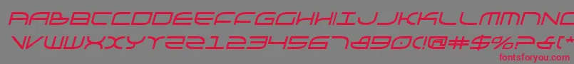 Galgabi Font – Red Fonts on Gray Background
