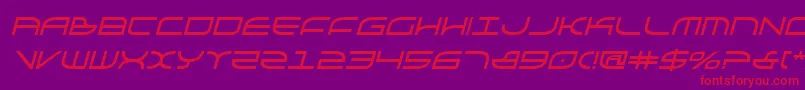 Galgabi Font – Red Fonts on Purple Background