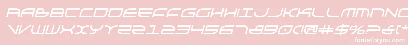 Galgabi Font – White Fonts on Pink Background