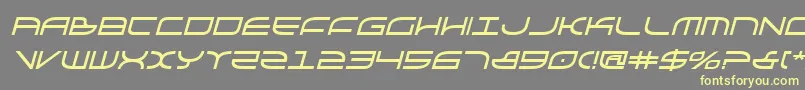 Galgabi Font – Yellow Fonts on Gray Background