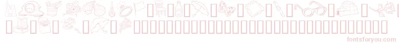 GeGrabBagI Font – Pink Fonts on White Background
