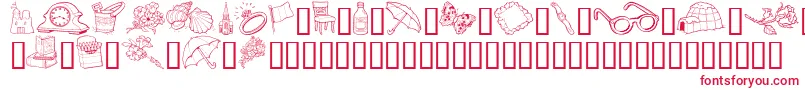 GeGrabBagI-Schriftart – Rote Schriften