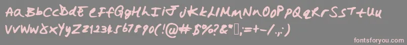 Hollysharpie Font – Pink Fonts on Gray Background