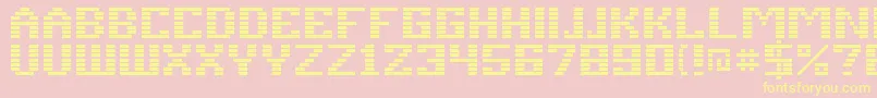 Esper Font – Yellow Fonts on Pink Background