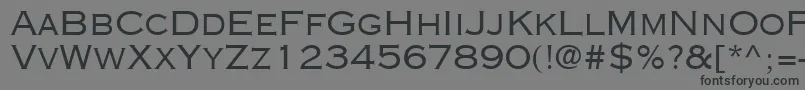 フォントCopperplateSsi – 黒い文字の灰色の背景
