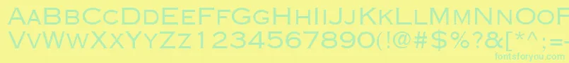 CopperplateSsi Font – Green Fonts on Yellow Background