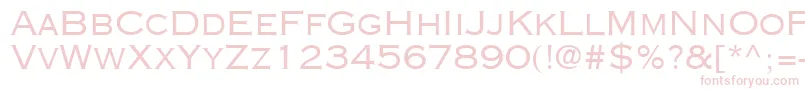 Fonte CopperplateSsi – fontes rosa em um fundo branco