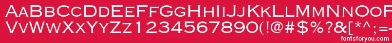 CopperplateSsi Font – White Fonts on Red Background