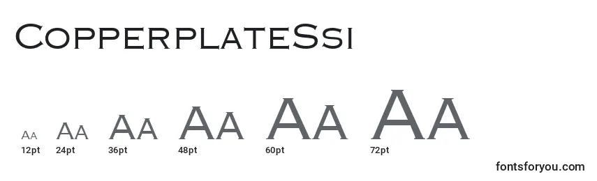 Размеры шрифта CopperplateSsi