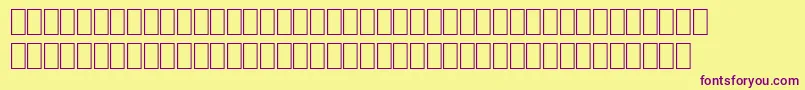 SpReligion-fontti – violetit fontit keltaisella taustalla