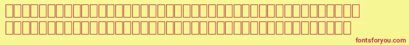 SpReligion-fontti – punaiset fontit keltaisella taustalla