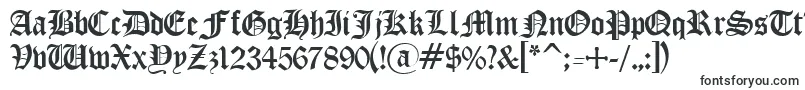 Czcionka Oldengl – czcionki literowe