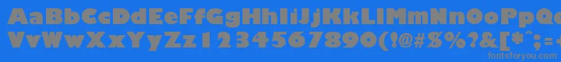Шрифт GiliganblackRegular – серые шрифты на синем фоне