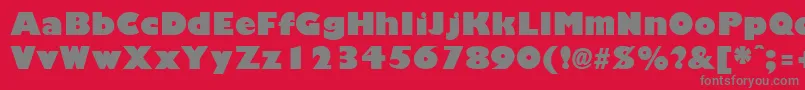 Шрифт GiliganblackRegular – серые шрифты на красном фоне