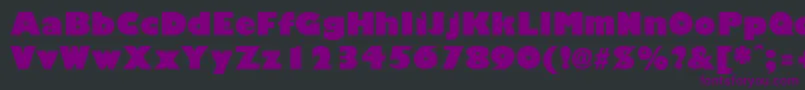 Weitere Informationen zur GiliganblackRegular-Schriftart GiliganblackRegular-Schriftart – Violette Schriften auf schwarzem Hintergrund