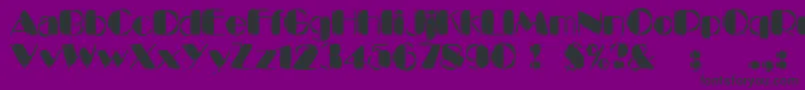 Kaptainkurk Font – Black Fonts on Purple Background